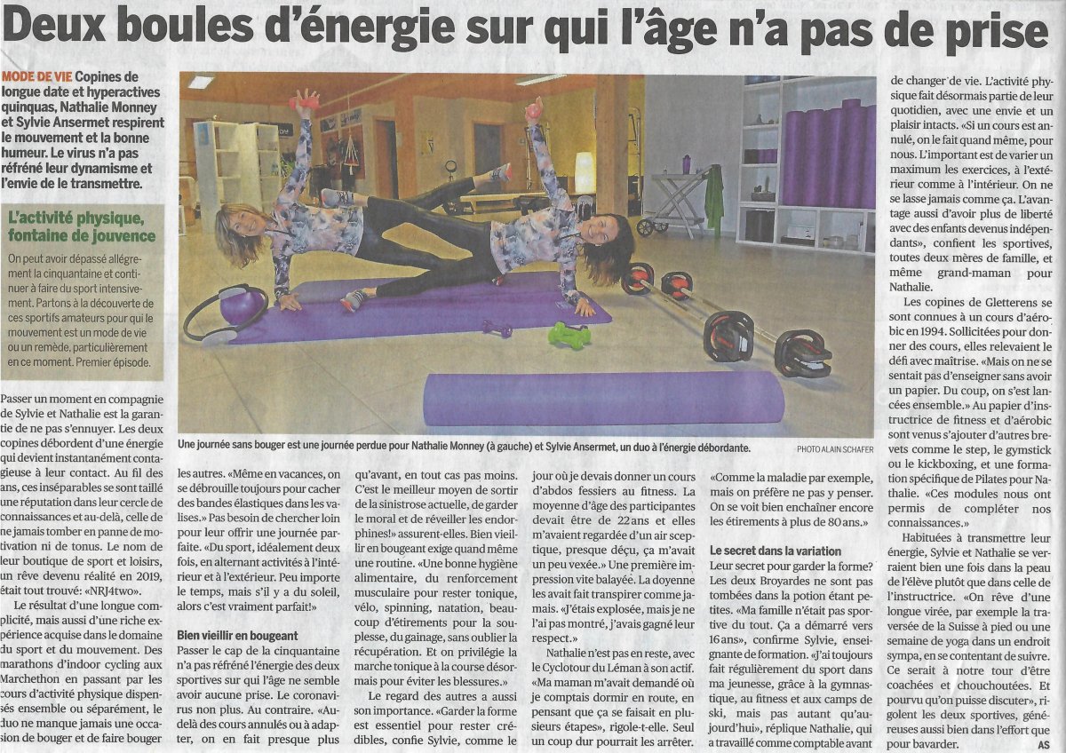 Article paru dans La Broye, édition du jeudi 28 janvier 2021 